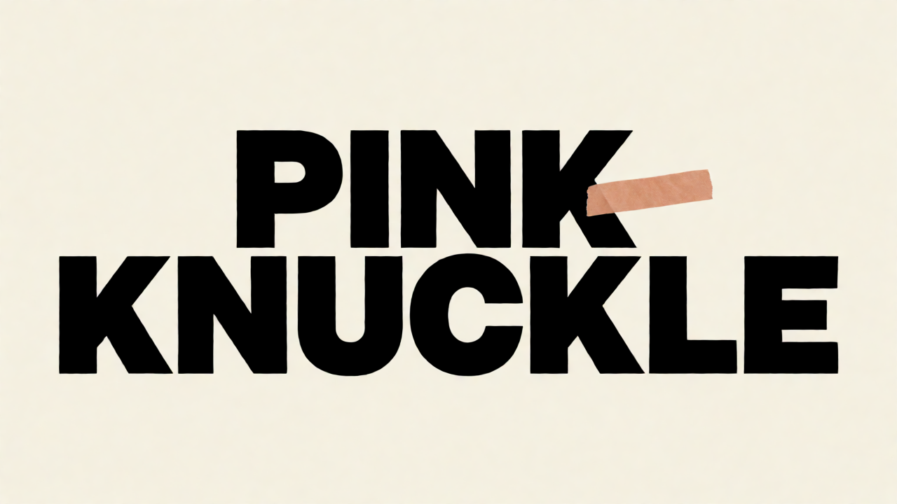pink-knuckle mark
