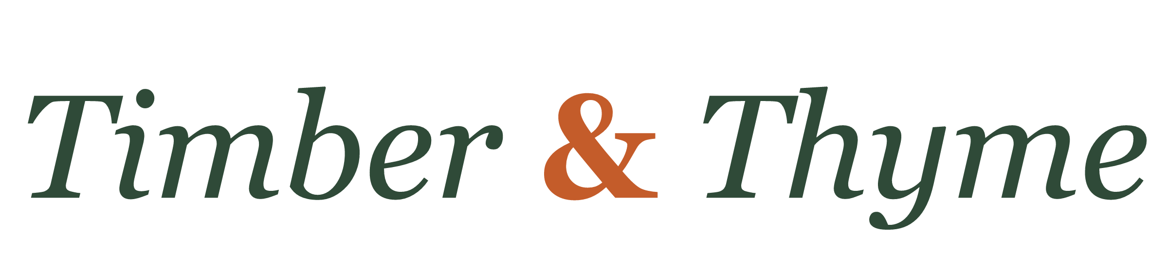 Timber & Thyme wordmark