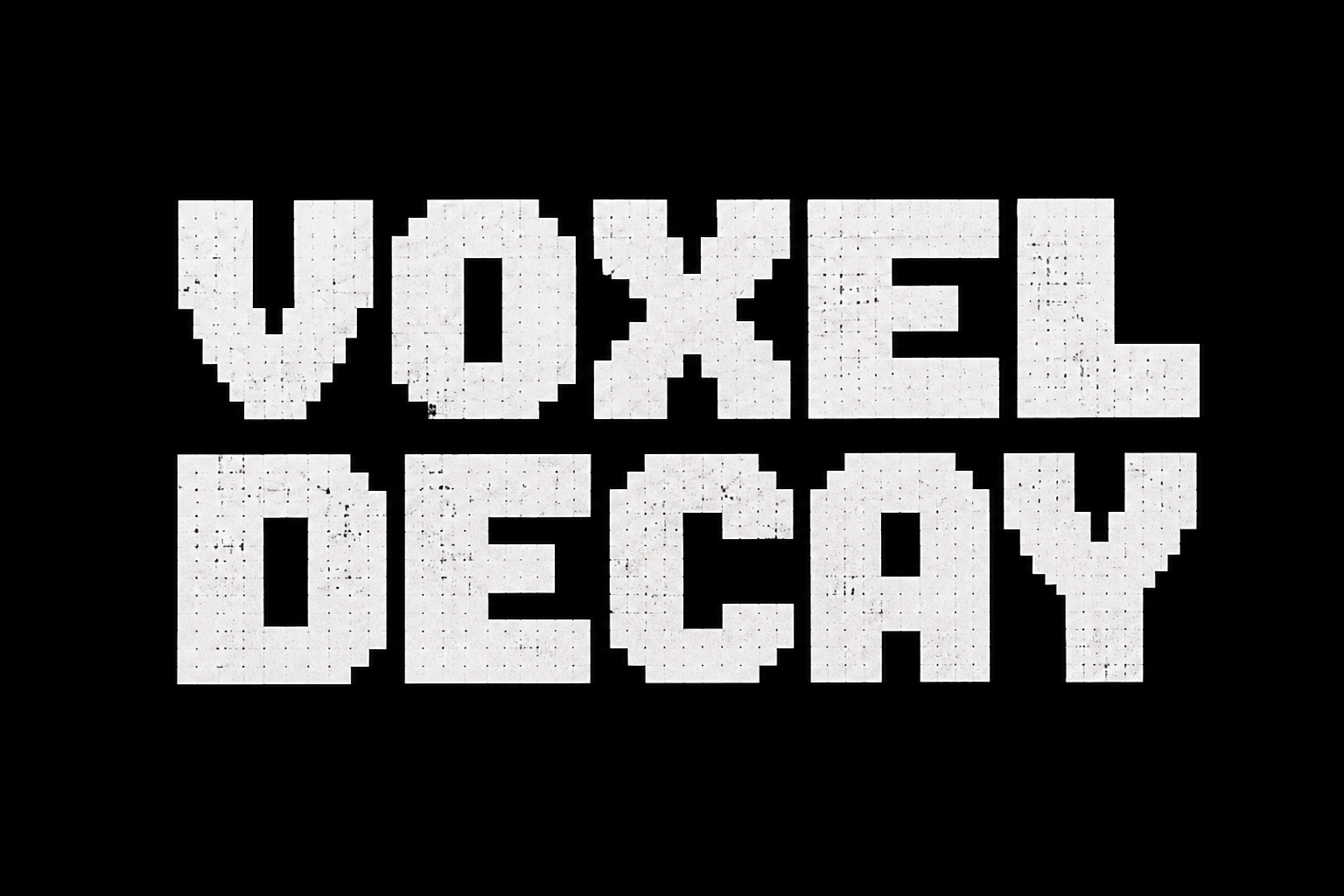 Pixel VOXEL DECAY wordmark